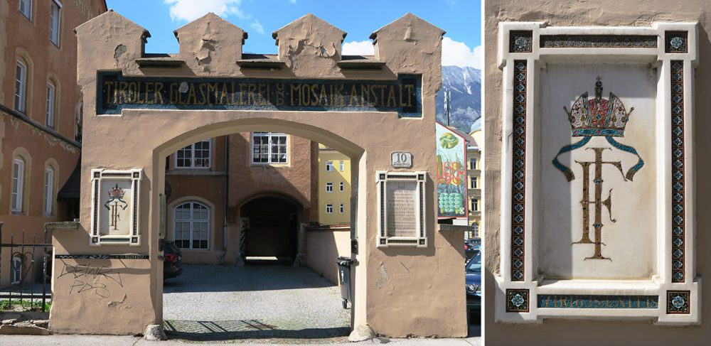 Glasmalerei- und Mosaikanstalt, Müllerstraße 10, Wilten, Innsbruck © Ichia Wu