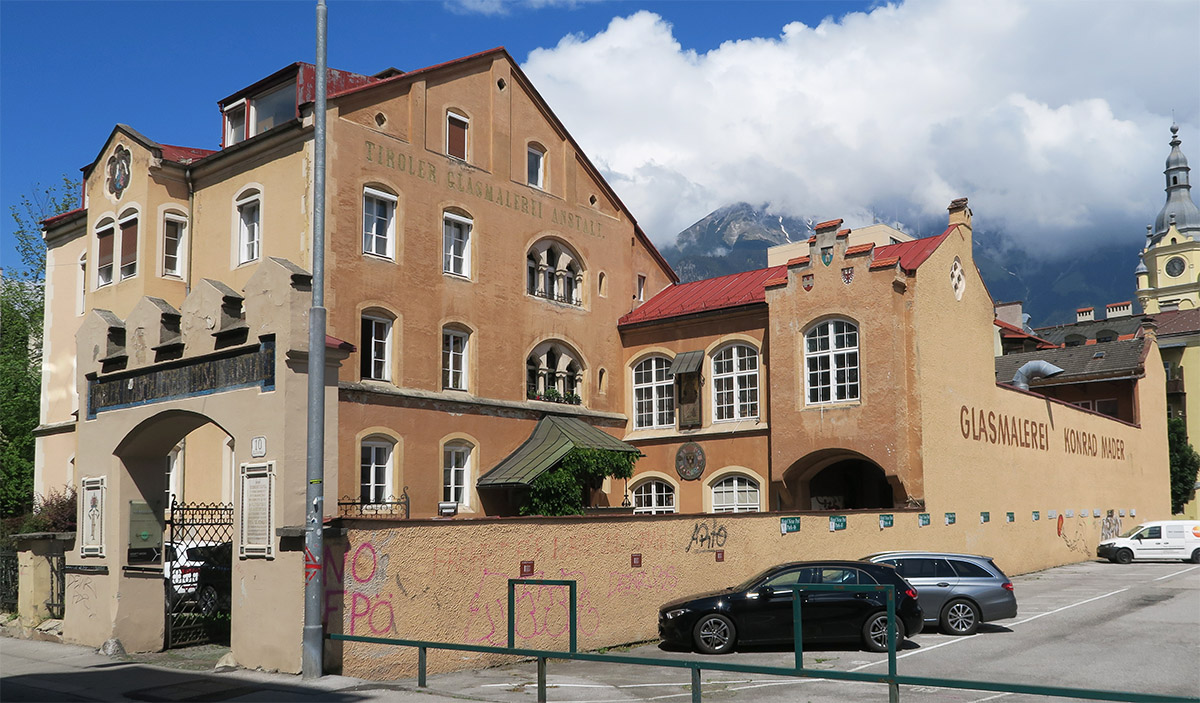 Glasmalerei- und Mosaikanstalt, Müllerstraße 10, Wilten, Innsbruck © Ichia Wu