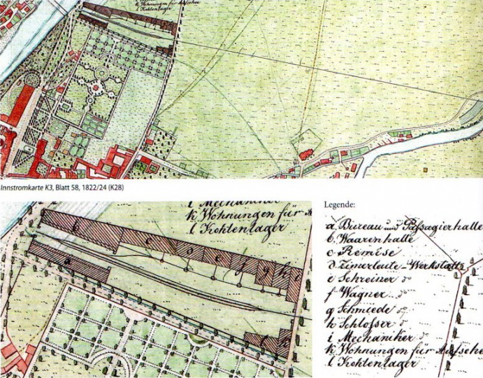 Negrelli, Bahnhof beim Hofgarten
