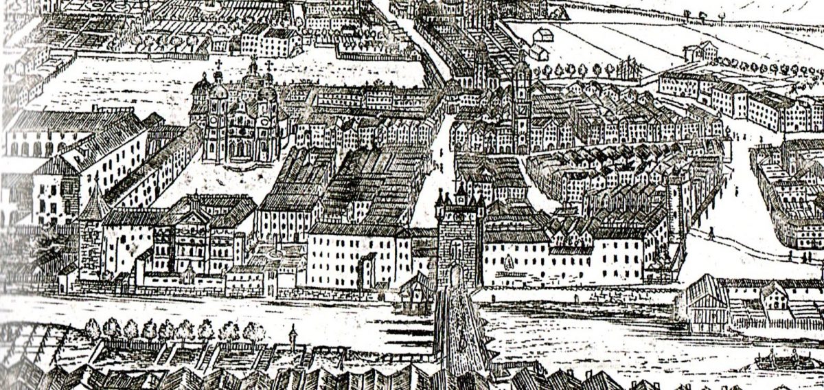 Panorama von Innsbruck um 1780 Panorama von Innsbruck um 1780