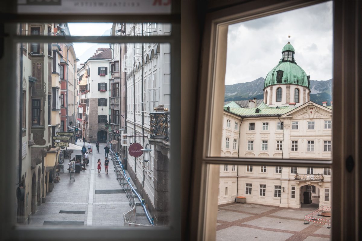 Auch schön: die Ausblicke aus der Hofburg in die Stadt und auf den Berg. Foto ©Lea Hajner