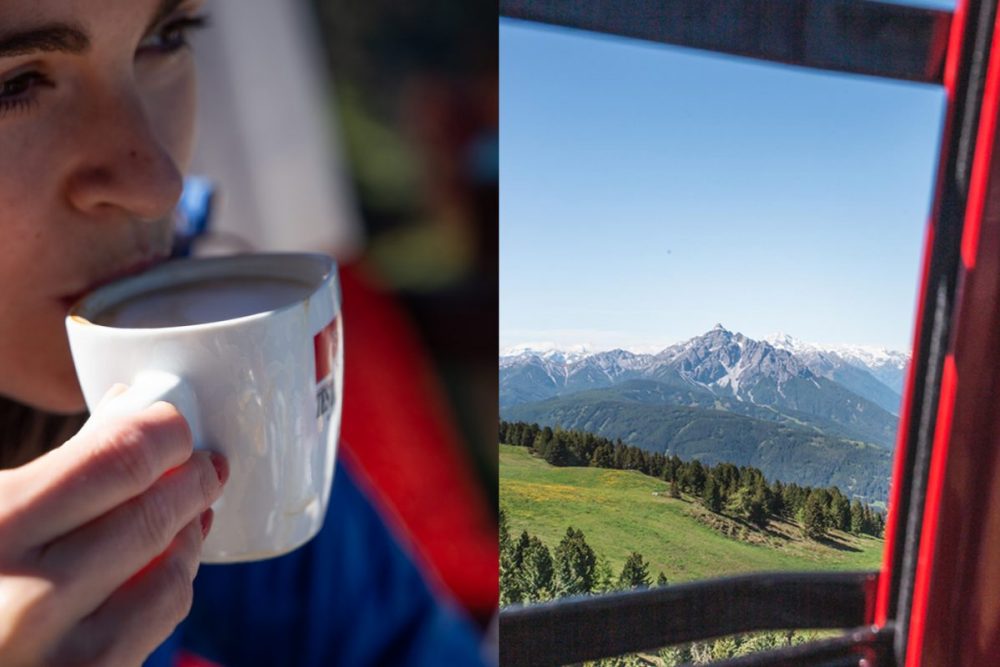 Coffee with a view. Foto: ©Lea Hajner