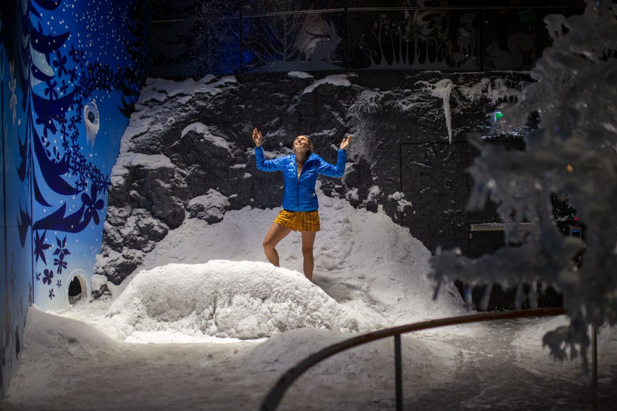 Schneefall mitten im Hochsommer. ©Lea Hajner