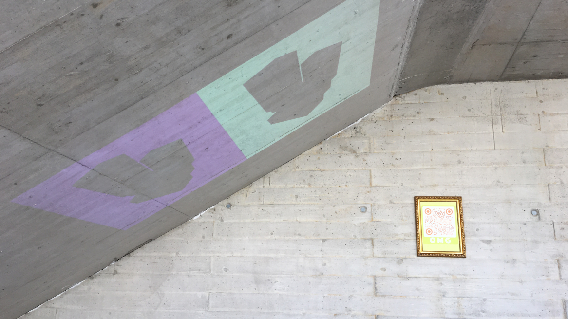L’opera di Christoph Hinterhuber e HOOLSHOPPER alla Talstation der Nordkettenbahnen Löwenhaus, Foto © Laura Manfredi