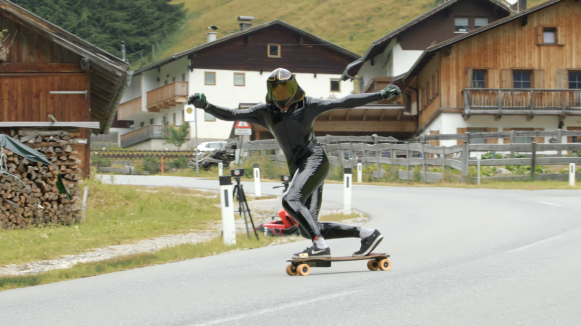 French Downhill Skateboarder Breaks World Record Near Innsbr myinnsbruck