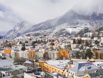 Innsbruck Mariahilf im Schnee