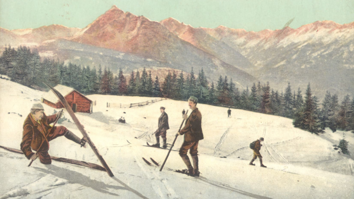 Skifahrer auf der Patscher Alm