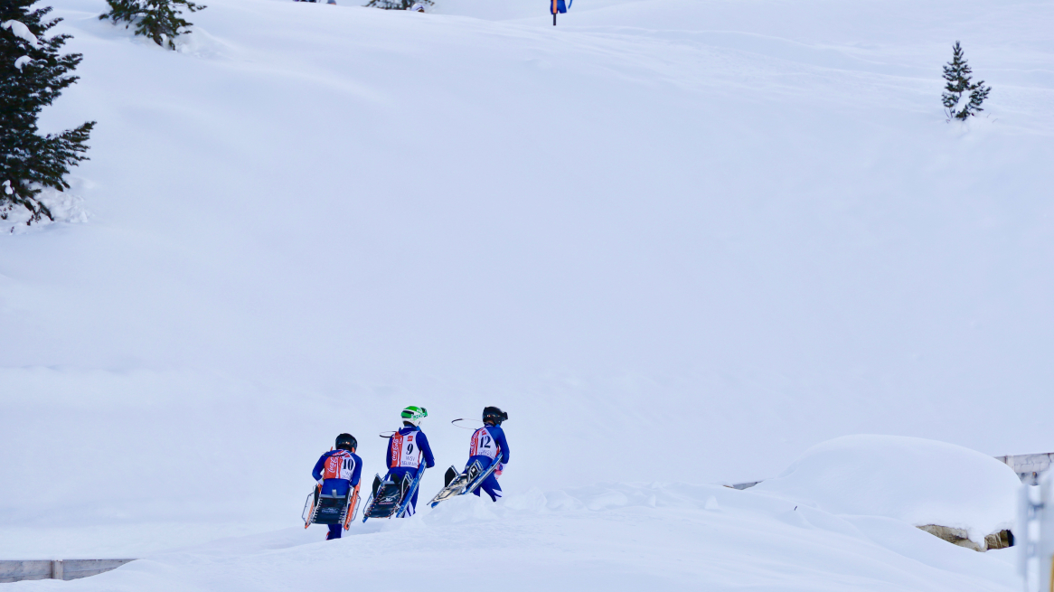 Trekking up