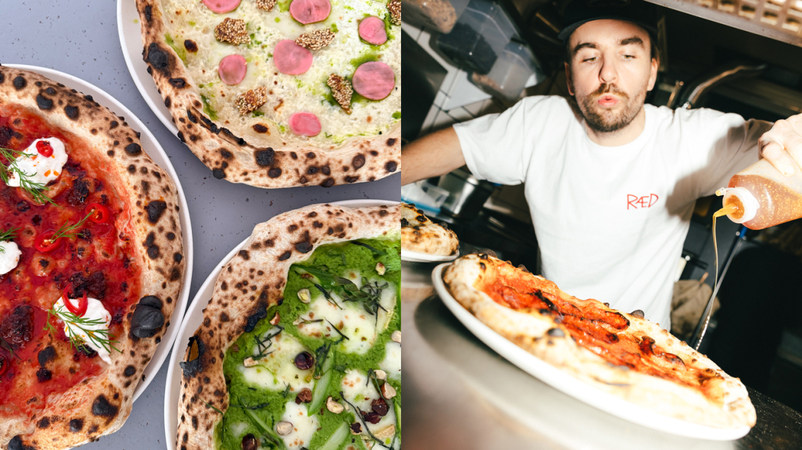 Moritz Waas beim Pizza machen. ©Raed Pizza