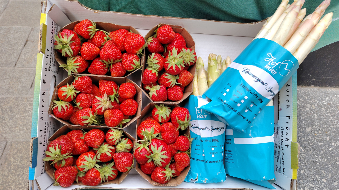 Frisches Obst un Gemüse