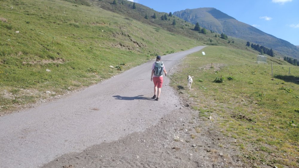 In den Bergen unterweg
