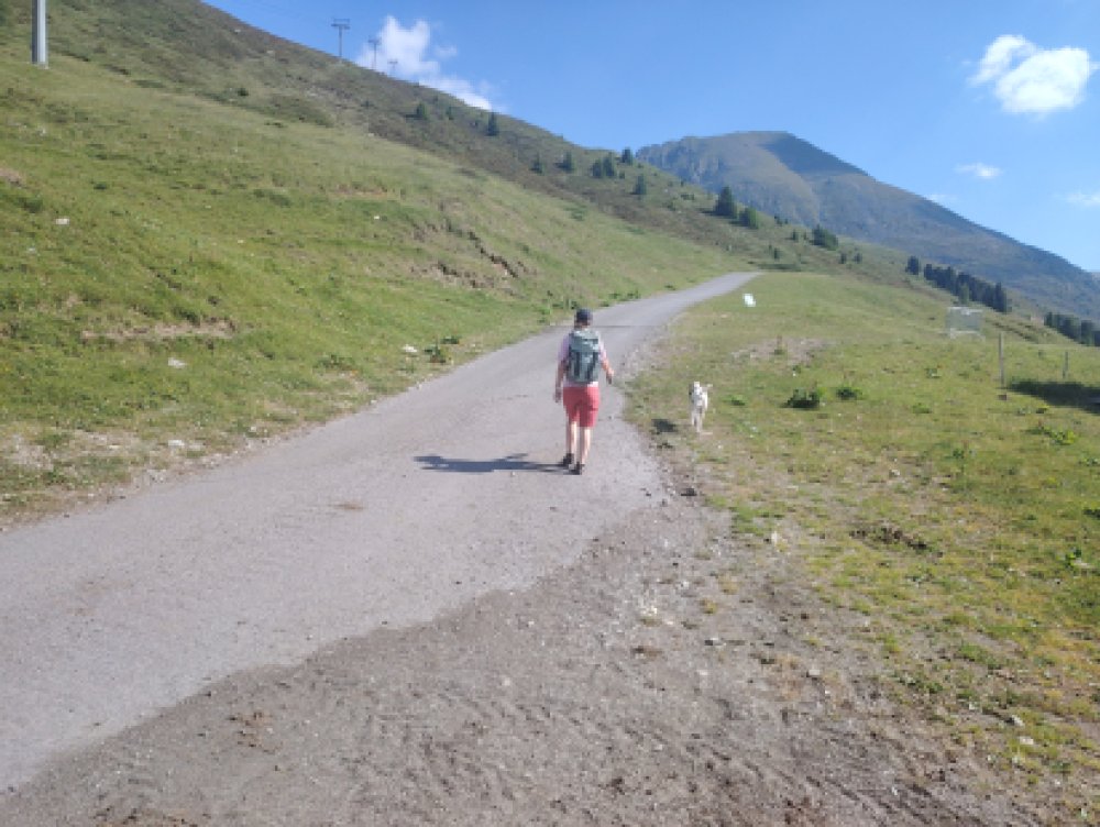 In den Bergen unterweg
