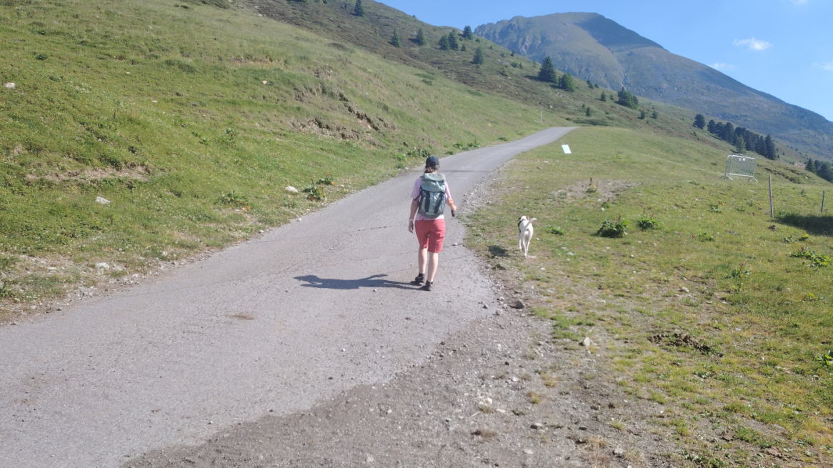 In den Bergen unterweg
