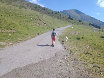 In den Bergen unterweg