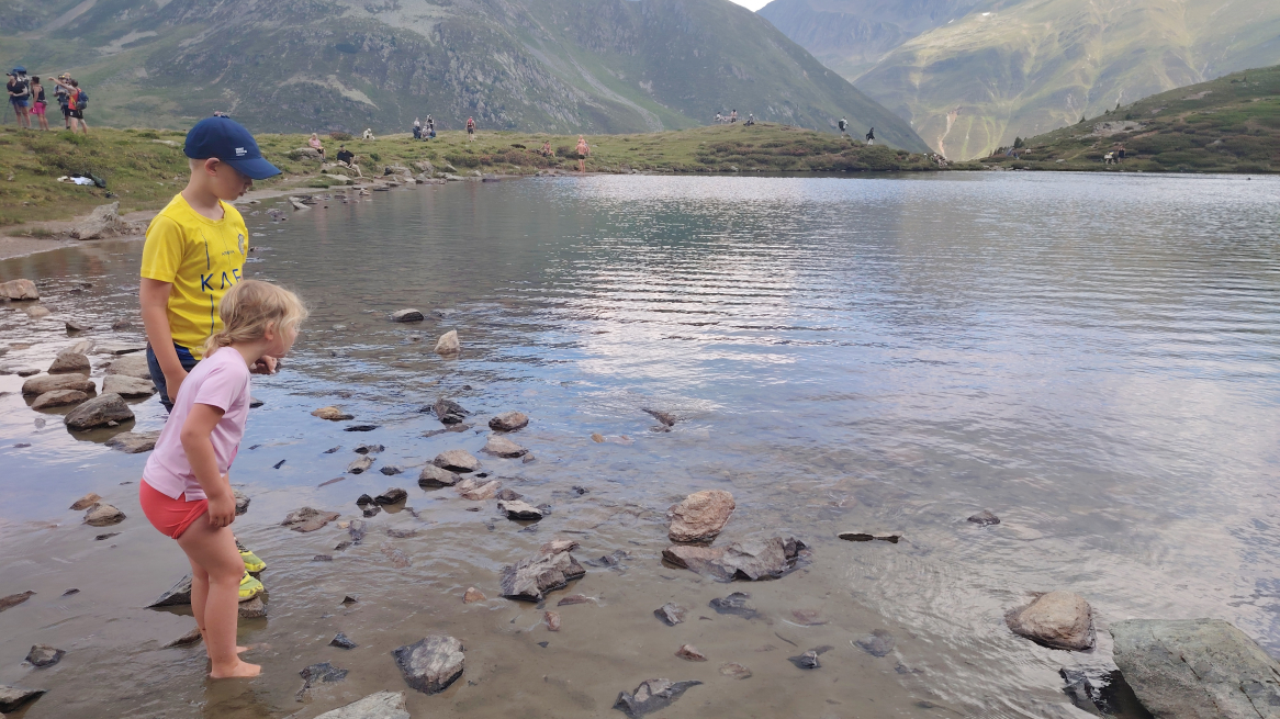 Stopp am Bergsee
