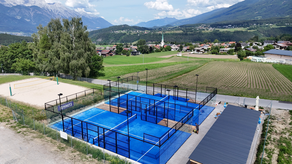 Schönste Aussicht beim Alp Padel in Mutters.
