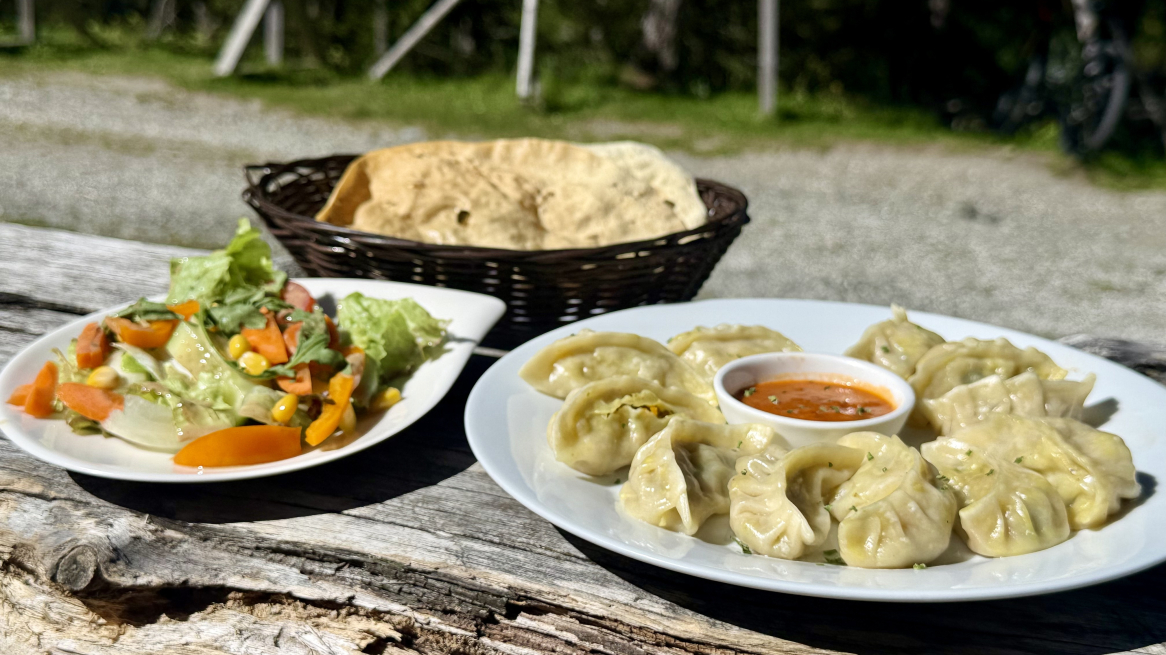 Vegane Momo auf der Lanser Alm