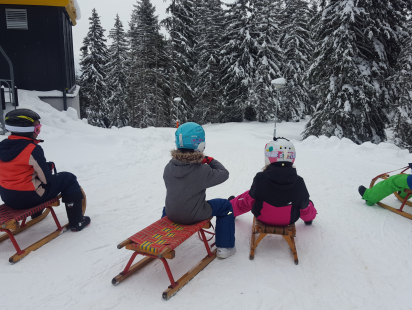 pista slittino Rangger Köpfl partenza