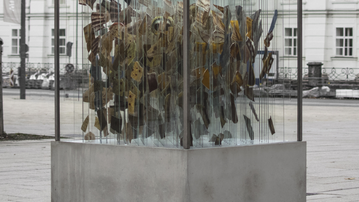 La scultura „Human Animal Binary“ di Thomas Medicus che dal 9 di febbraio sarà esposta al Rapoldi Park di Innsbruck, Foto © Thomas Medicus