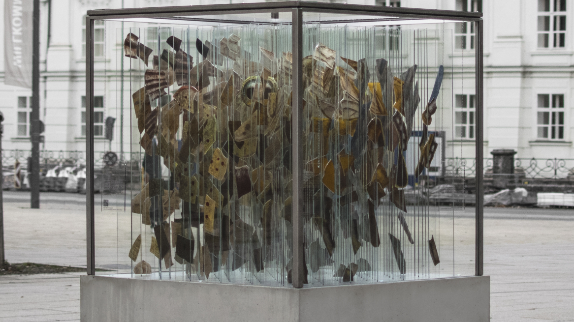La scultura „Human Animal Binary“ di Thomas Medicus che dal 9 di febbraio sarà esposta al Rapoldi Park di Innsbruck, Foto © Thomas Medicus