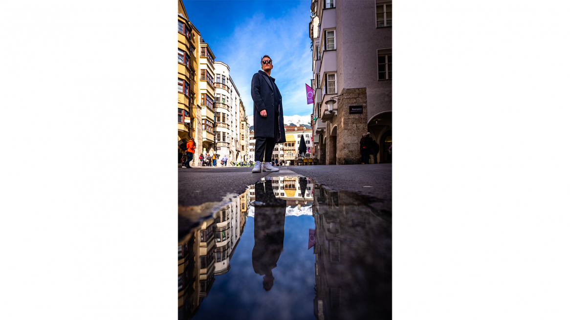 Reflecting in the old town.