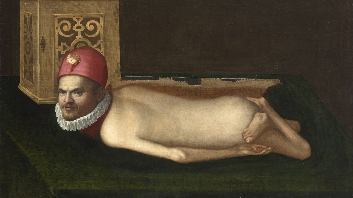 Il ritratto di un disabile nella mostra „Schauen erlaubt“ a Schloss Ambras © KHM-Museumsverband