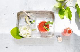 Abkühlung gefällig? Zitronen-Holunder Drink Rezept
