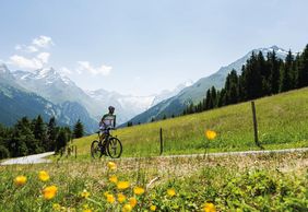 Mountainbiker Sellraintal