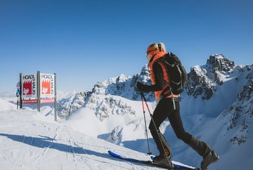 Axamer Lizum piste skitocht damesafdaling
