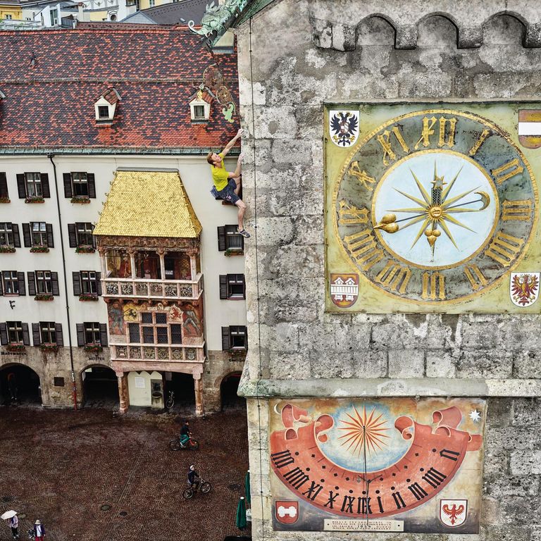 Klettern am Stadtturm