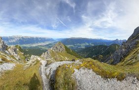 Sonnige Herbstwanderung in der Axamer Lizum