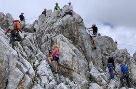 Via ferrata testival: ben assicurato sulla via ferrata