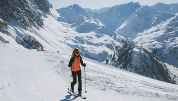 Axamer Lizum piste skitocht damesafdaling