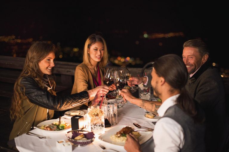 Abendessen auf der Nordkette