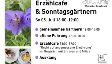 Family Gardening and Storytelling Café at the Weltacker