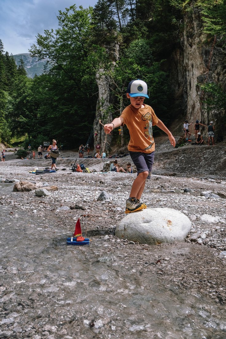 Klettern in der Ehnbachklamm