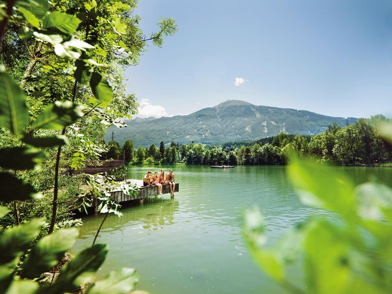 Eis essen am Lanser See