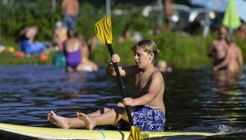 Area balneare presso il lago "Natterer See"