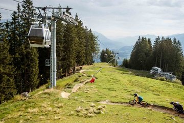 Lifts and cable cars at Muttereralm