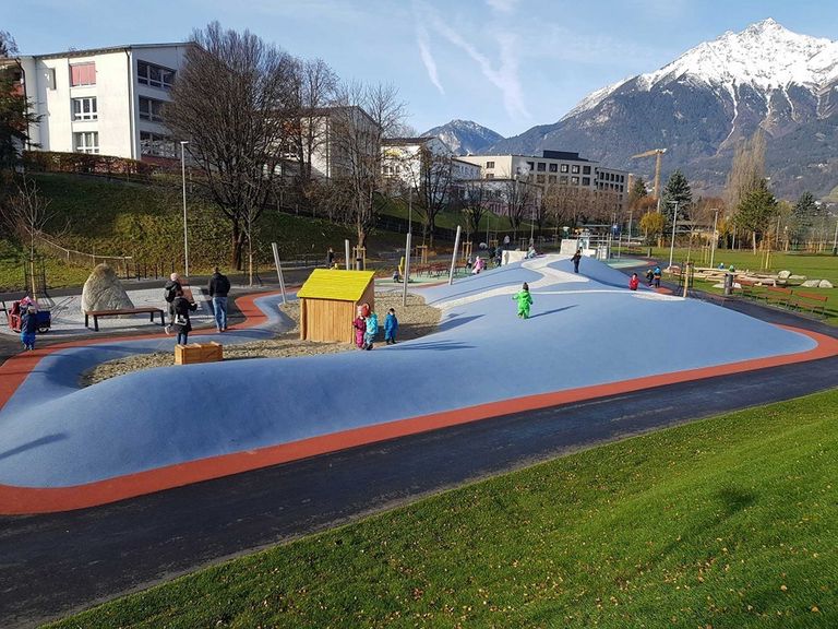 Lots of room for fun: hill playground