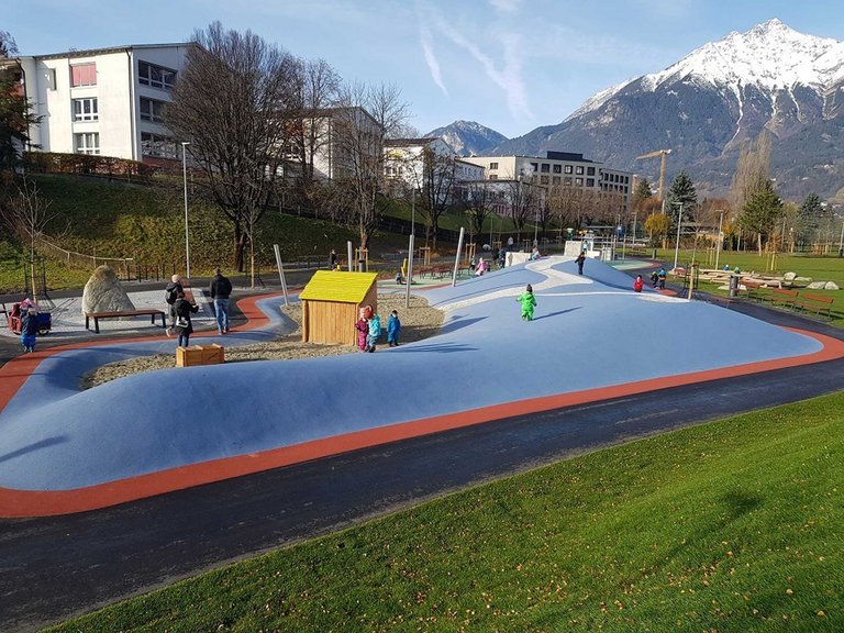 Lots of room for fun: hill playground