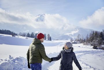 Escursione invernale del campo da golf di Lans
