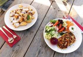 Kaiserschmarren und Kaspressknödel