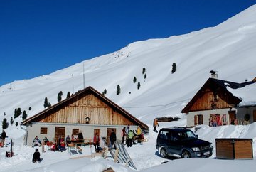 Con raquetas de nieve al refugio Juifenalm (25)