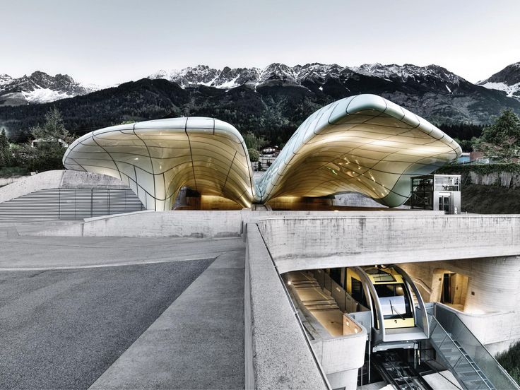 Nordkettenbahnen, winter, Innsbruck, Hungerburg, Station Hungerburg, Zaha Hadid, 