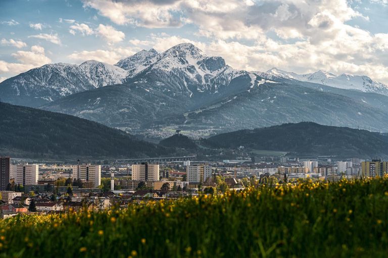 Blick auf Innsbruck von Rum