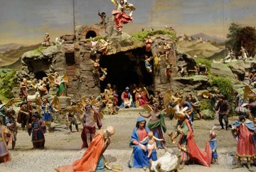 Winterspaziergang zu den Weihnachtskrippen