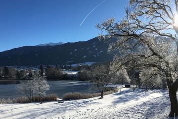 Escursione invernale del campo da golf di Lans