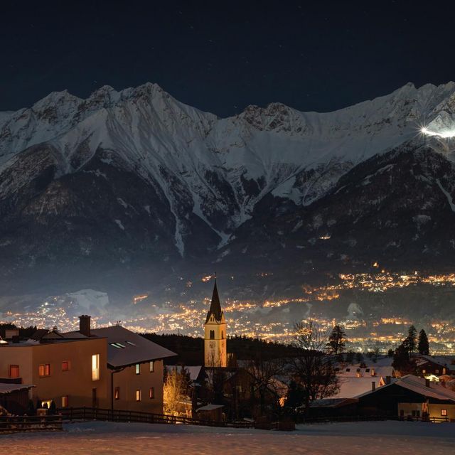 The city's famous landmark – the Nordkette mountain range