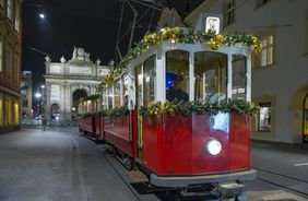 Eine Fahrt mit der Christkindlbahn